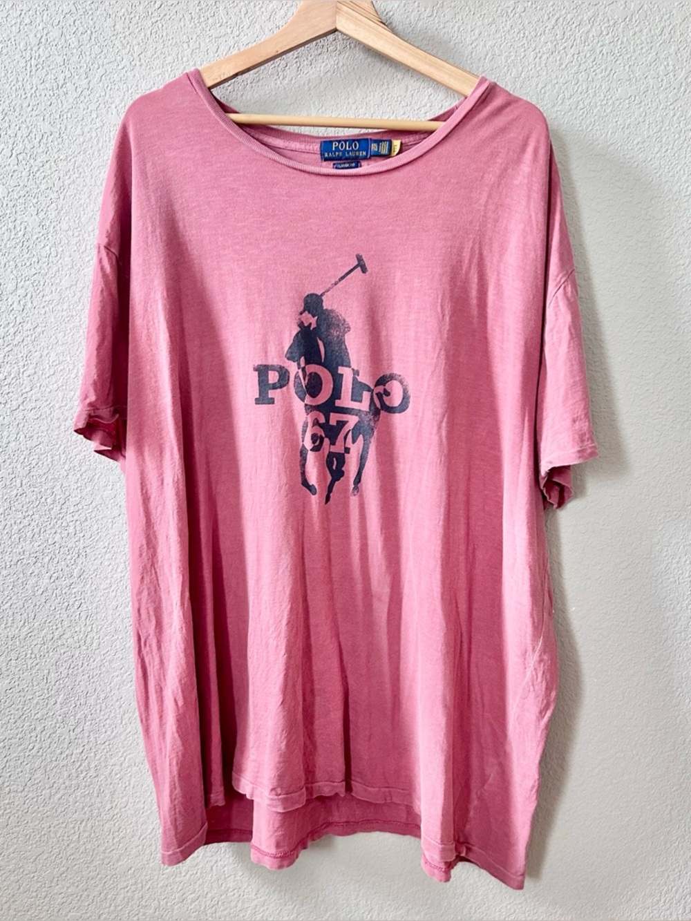 Polo Ralph Lauren Size XXL  Men's T-shirt POLO 67  Big Pony Red  Short Sleeve